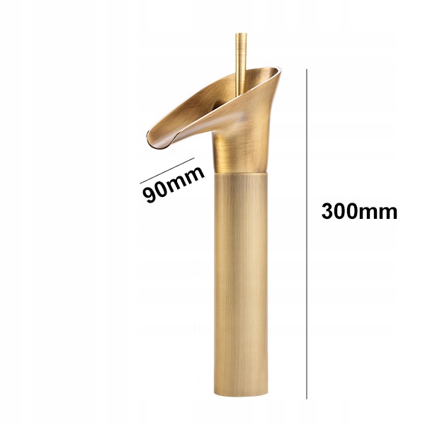 BATERIA UMYWALKOWA WYSOKA RETRO STARE ZŁOTO Marka Silla