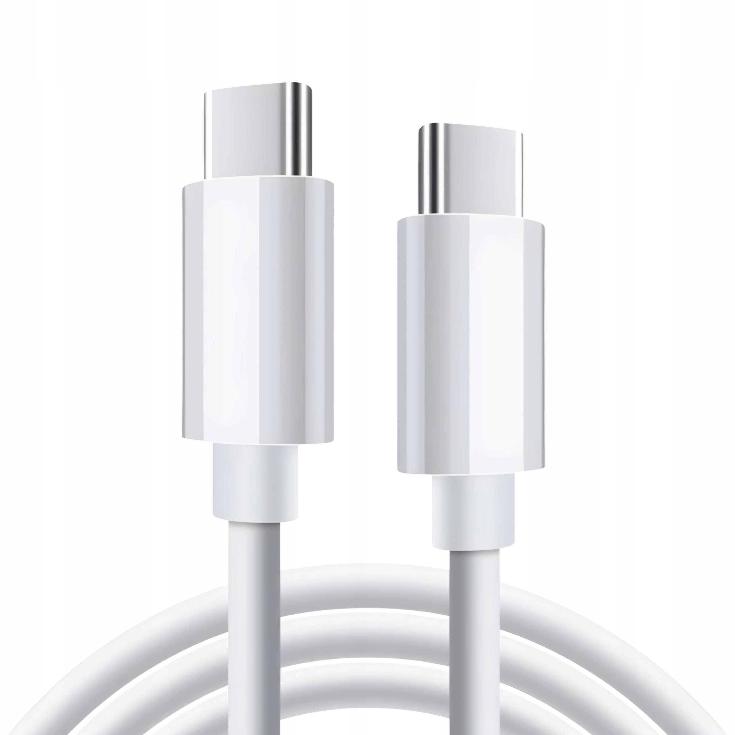Kabel SH USB typ C - USB typ C 1 m biały