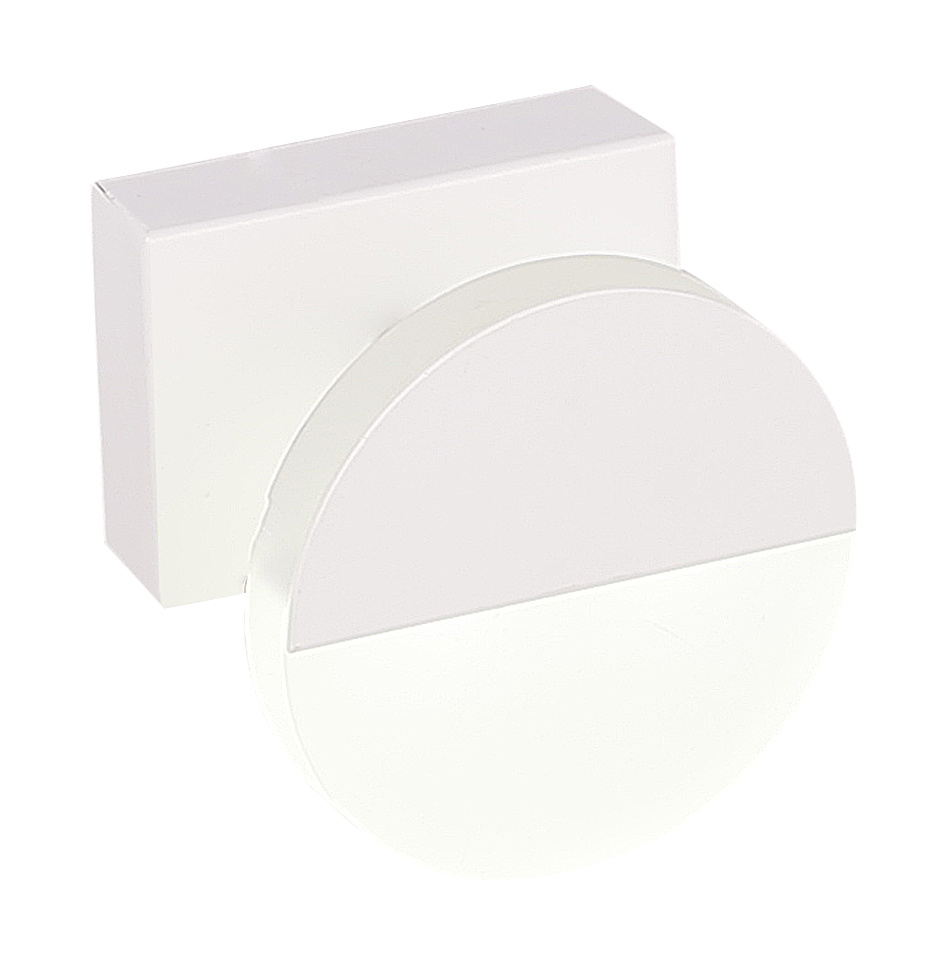 Nástěnné svítidlo Candellux bílé moderní kulatý integrované 3W Led zdroj