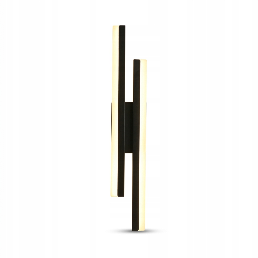 Lampa Ścienna Led Kinkiet Loft Czarny Nowoczesny Do Salonu 16W Barwa Ciepła 3000K