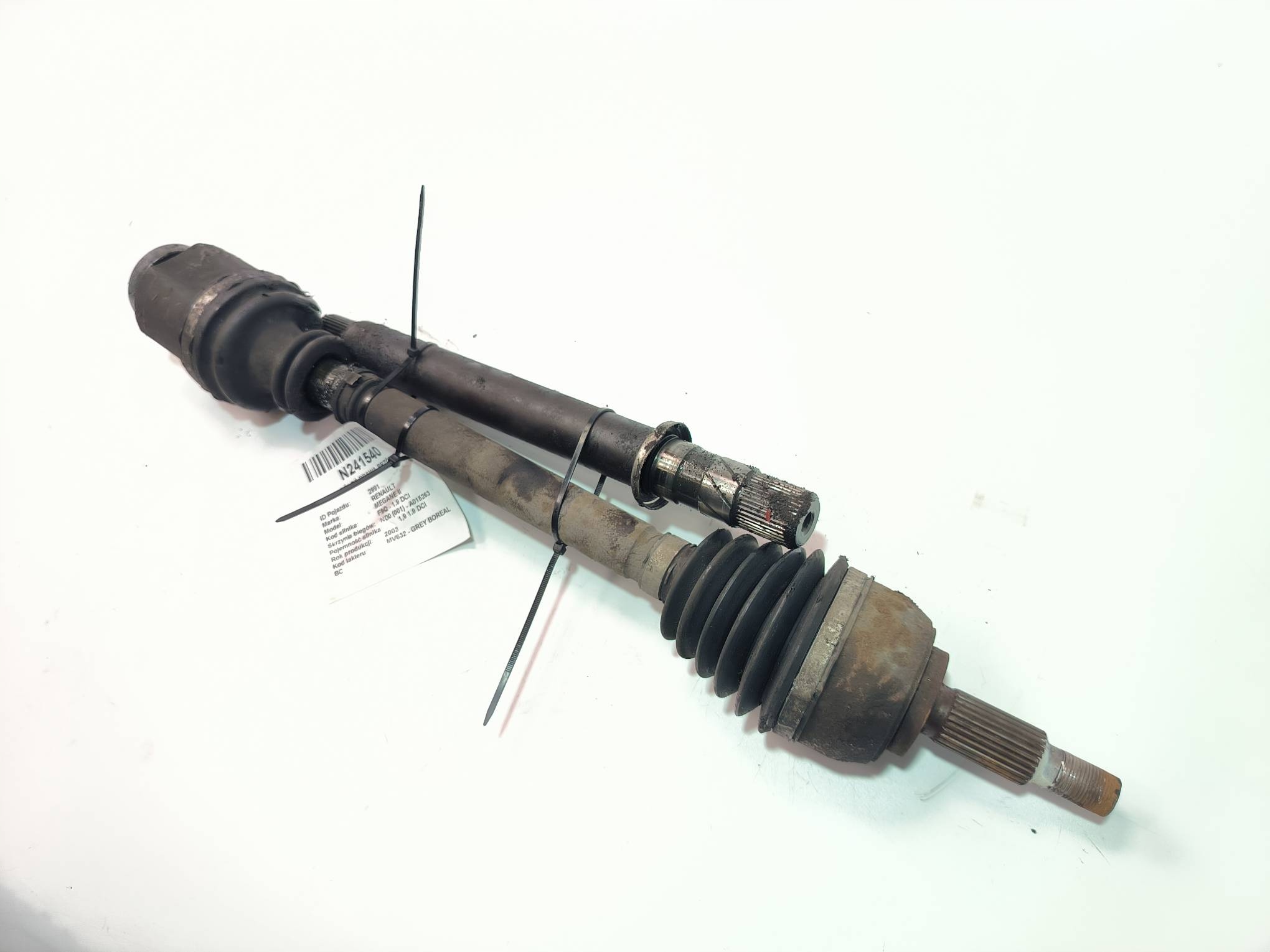 semi-axis right front RENAULT MEGANE II