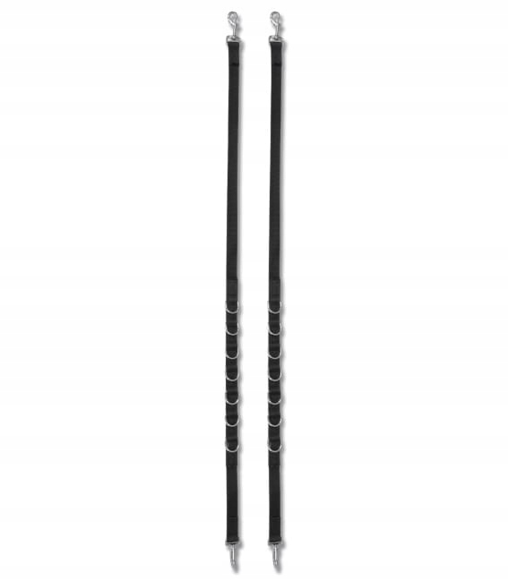 Wypinacze dla konia Waldhausen Nylon regulowane czarne Full