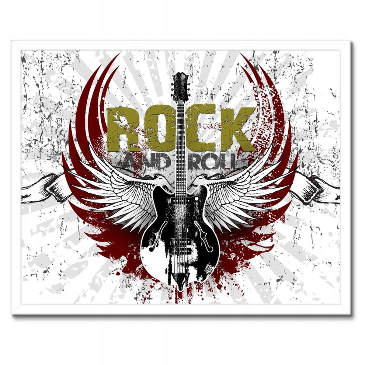 Plakáty v rámu 50x40 Rock And Roll kytara