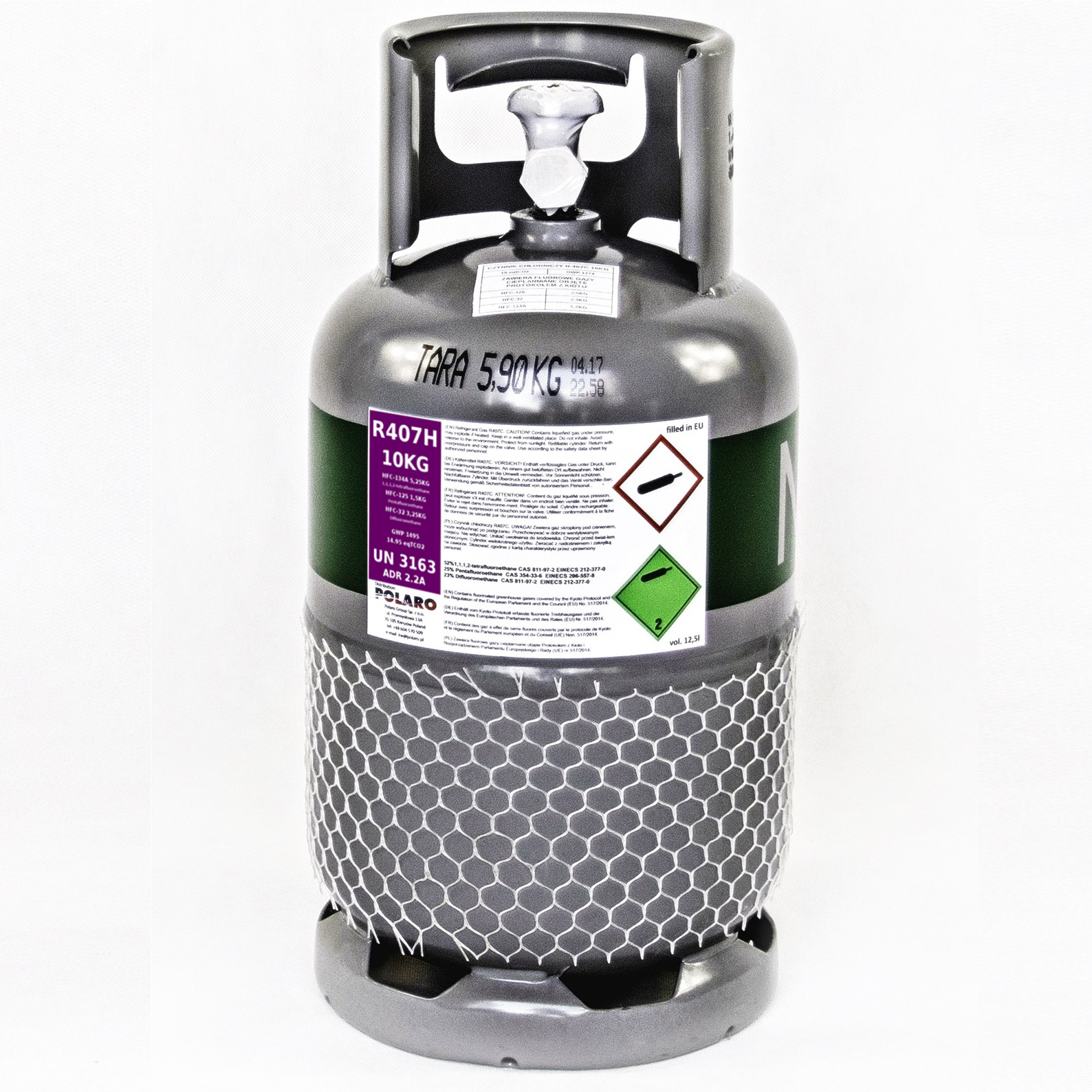 CZYNNIK CHLODNICZY R407H 10KG GAZ LEGALNY FV23