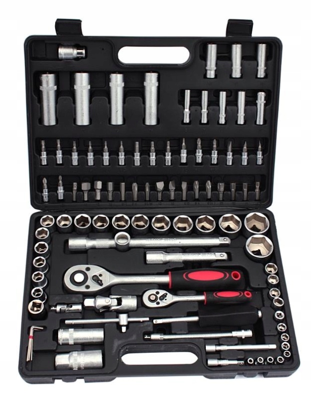 Sada Náradia Nástrčné Kľúče Oceľ CrV XL-Tools 94 prvkov