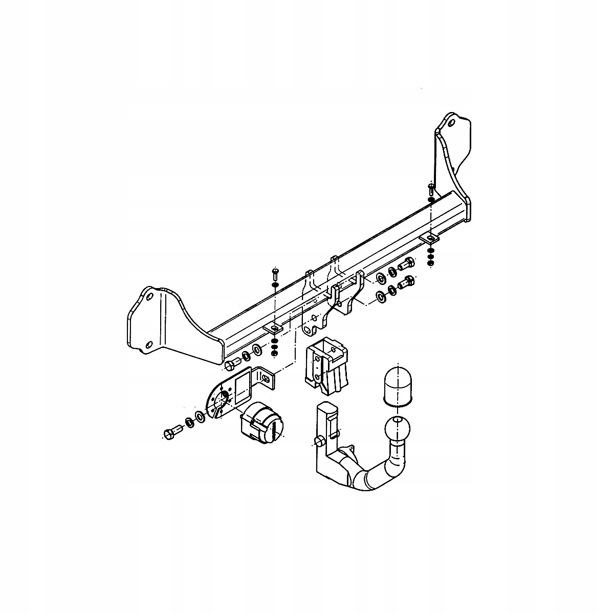 Hak holowniczy Wypinany do BMW 3 F30 Sedan 12-18 MODUŁ 13 PIN GRATIS Nowy Producent Steinhof