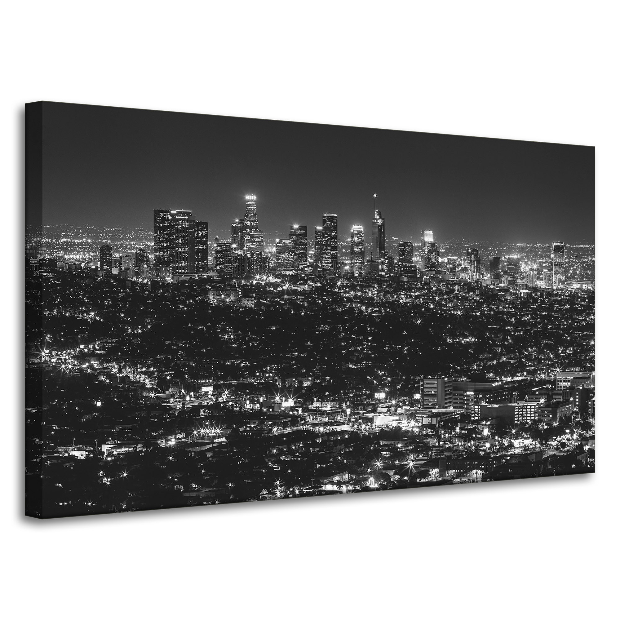 Canvas Obraz Architektura Los Angeles černobílý 100x60 cm
