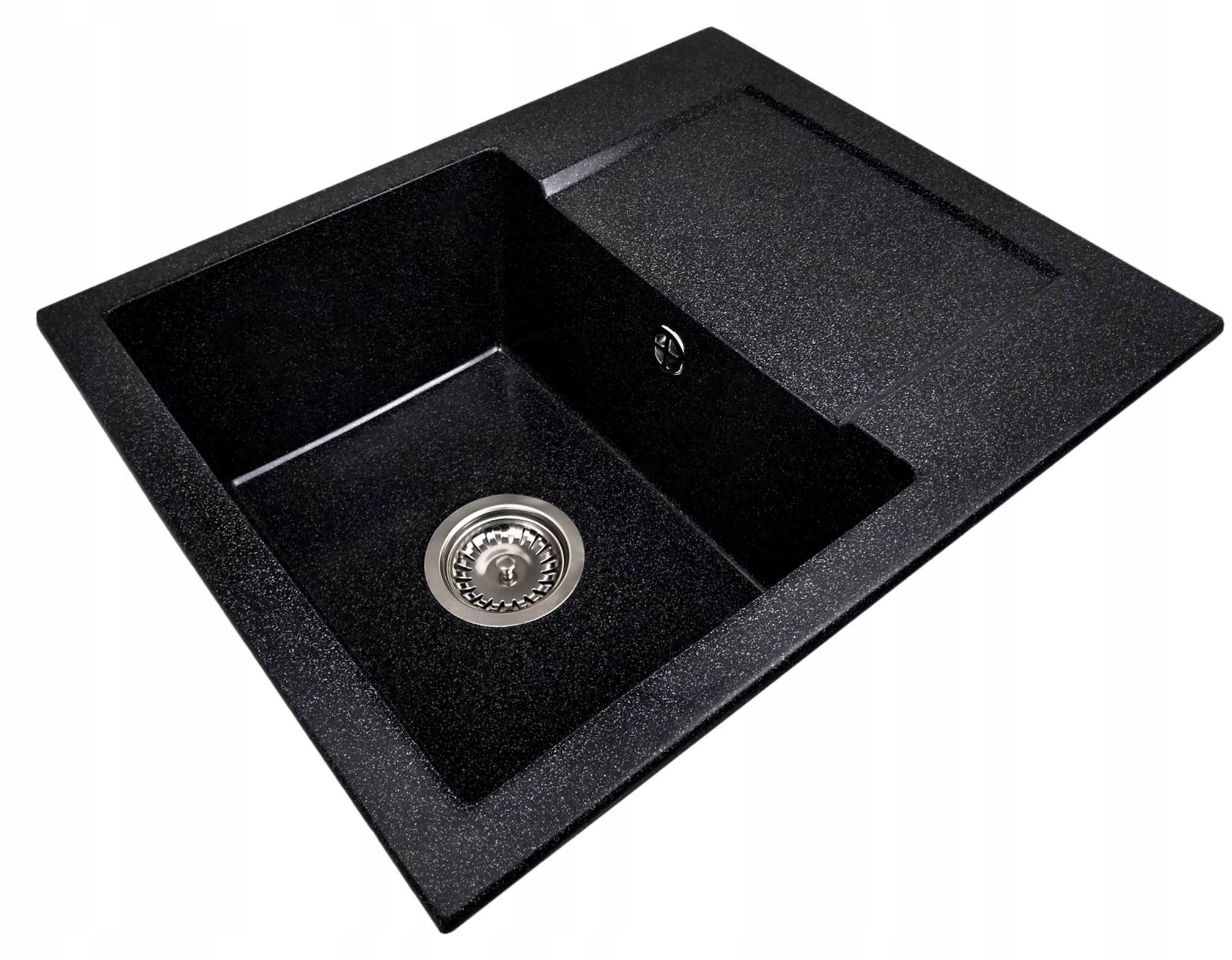 

Zlew zlewozmywak Jednokomorowy czarny nakrapiany