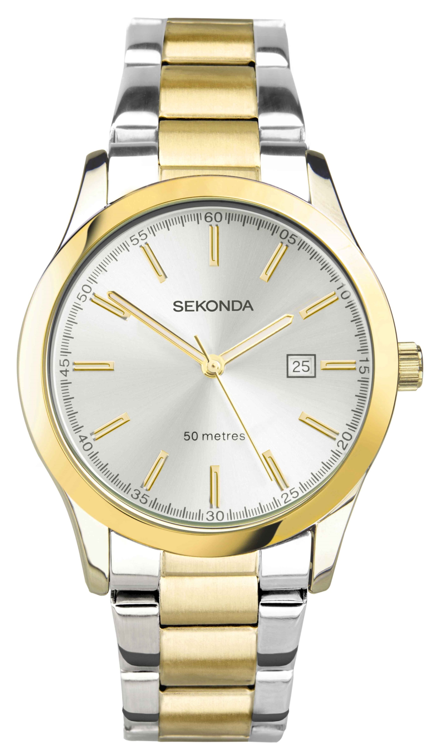 Dámské hodinky Sekonda 40473 zlaté stříbrné křemenné klasické