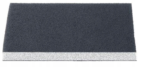 Gąbka polerska 120x98x10mm gr120 do drewna szpachli farb tworzyw sztucznych