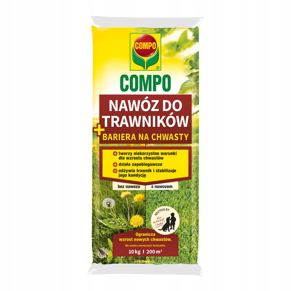 Compo Trávníkové hnojivo bariéra proti plevel 10 kg