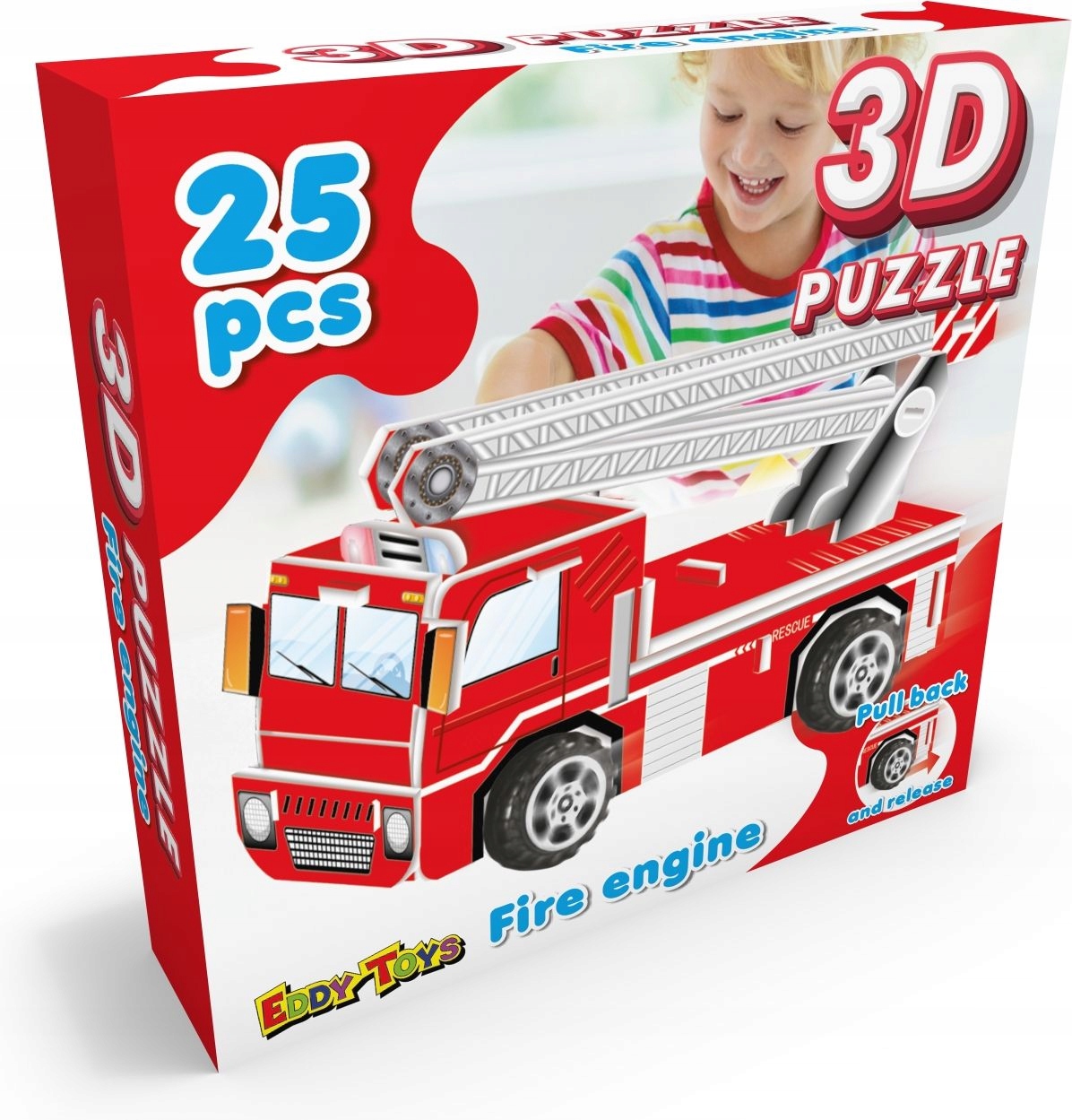 

Puzzle 3D straż pożarna pojazd jeżdżące Eddy Toys