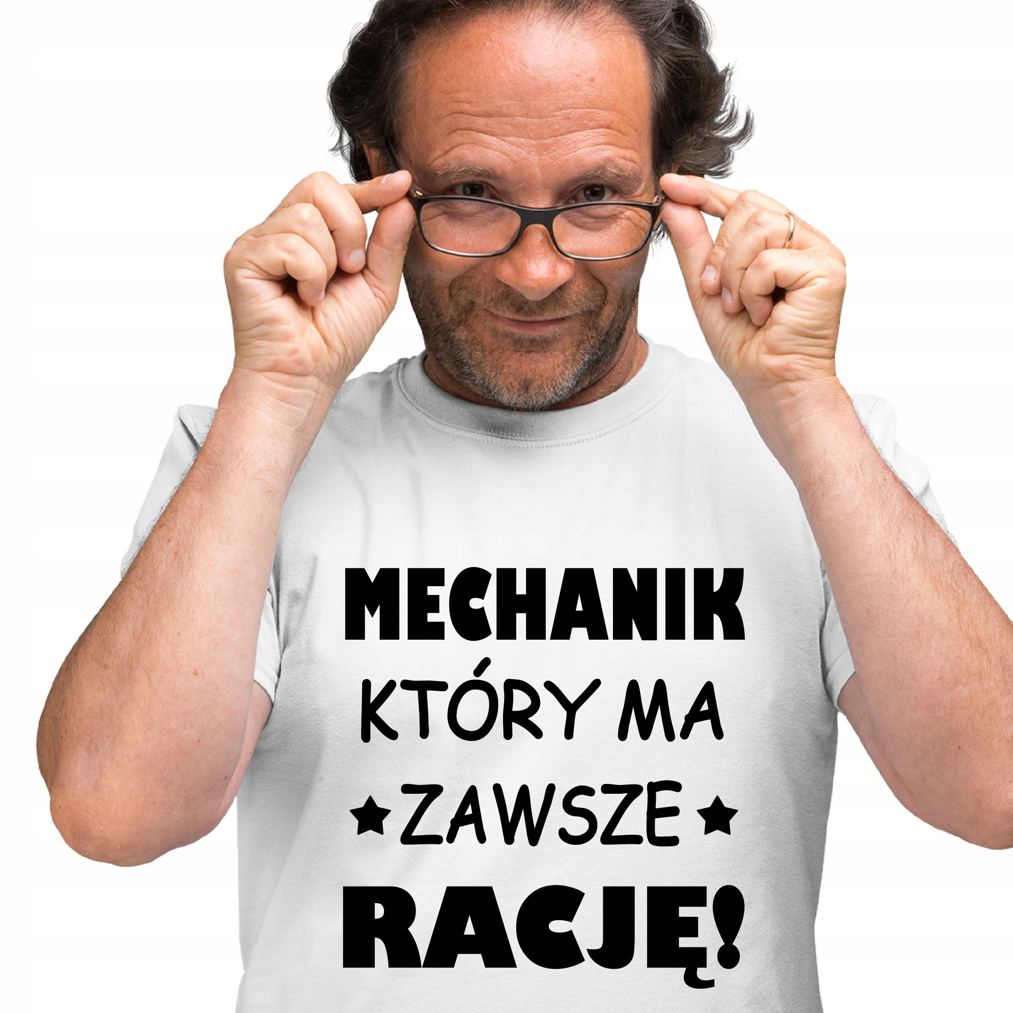 

Koszulka Bluzka Z Nadrukiem Śmieszny Mechanik