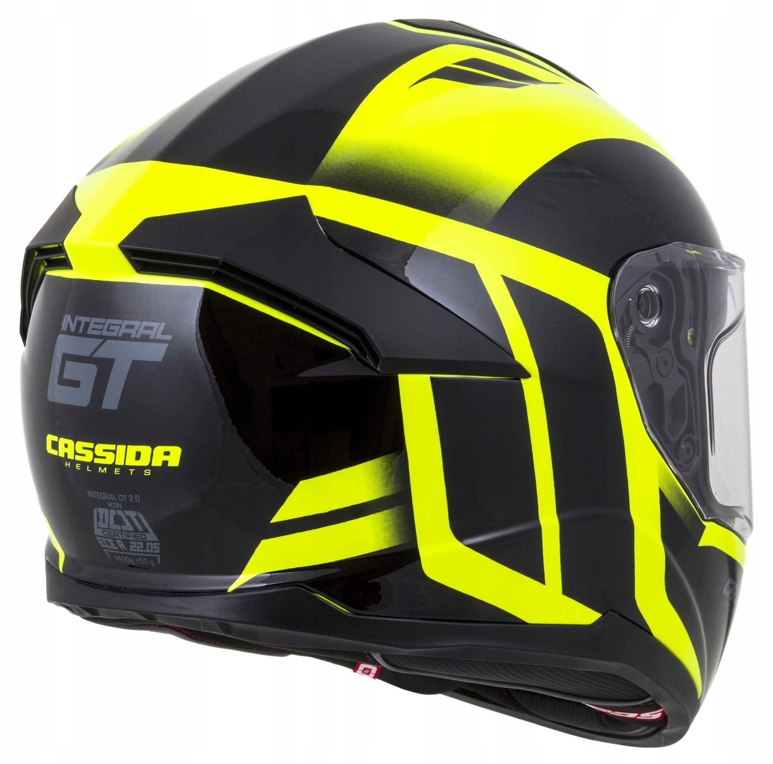 CASSIDA KASK MOTOCYKLOWY RED GT WŁÓKNO +PINLOCK XS Rozmiar XS