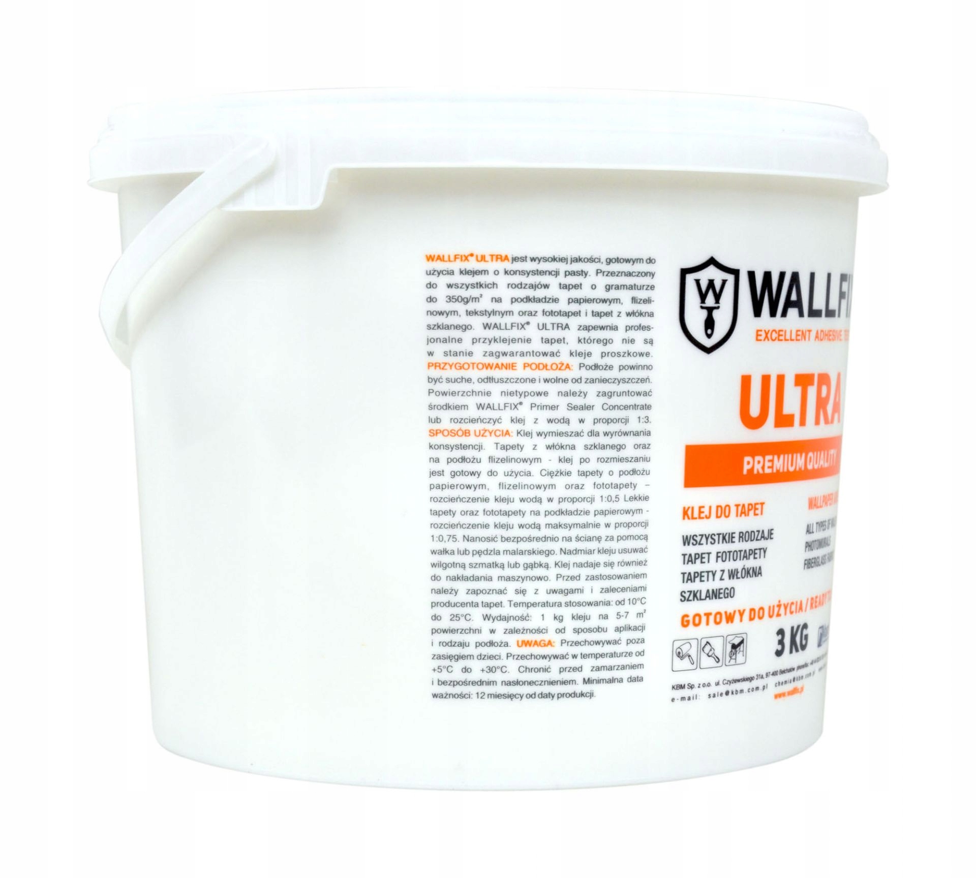 Klej do tapet WALLFIX ULTRA 3kg Typ klej do tapet