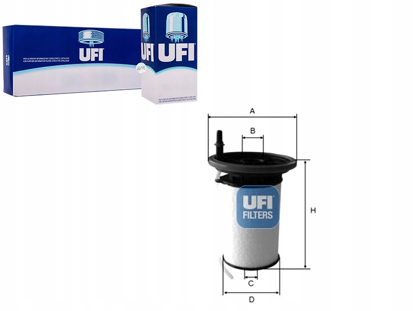 UFI26.052.00 Palivový Filtr Fiat Doblo 11- Asistent řidiče #33