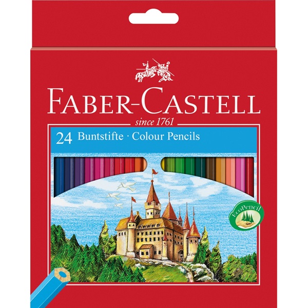 

Faber-Castell Kredki ołówkowe zamek 24k+temperówka