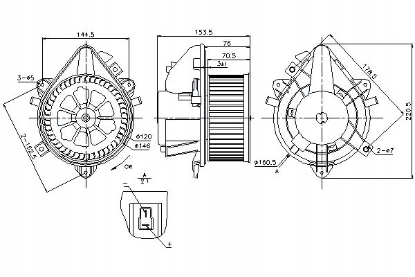 Nissens Dmychadlo Fiat Doblo Doblo Cargo Punto 1.2-