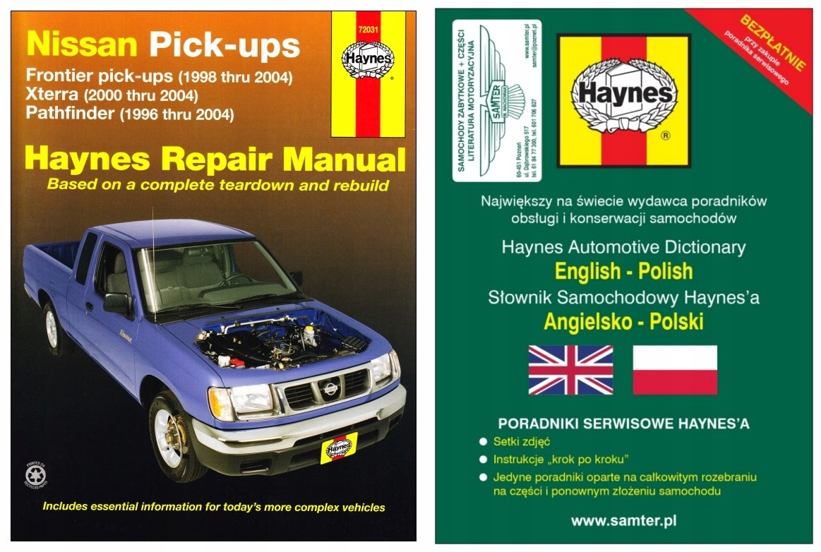 Nissan Pathfinder Frontier Xterra 96-04 ins Haynes