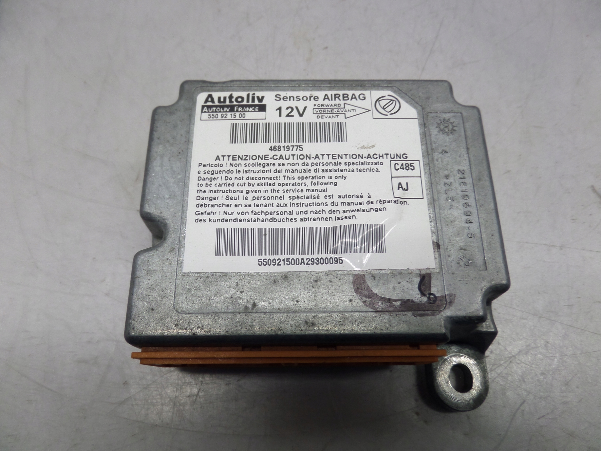 modulo SENSOR airbag airbag FIAT DOBLO e 01-10 46819775