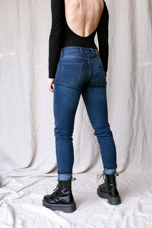 SPODNIE JEANS BROGER FLORIDA LADY WASHED BLUE Materiał jeans