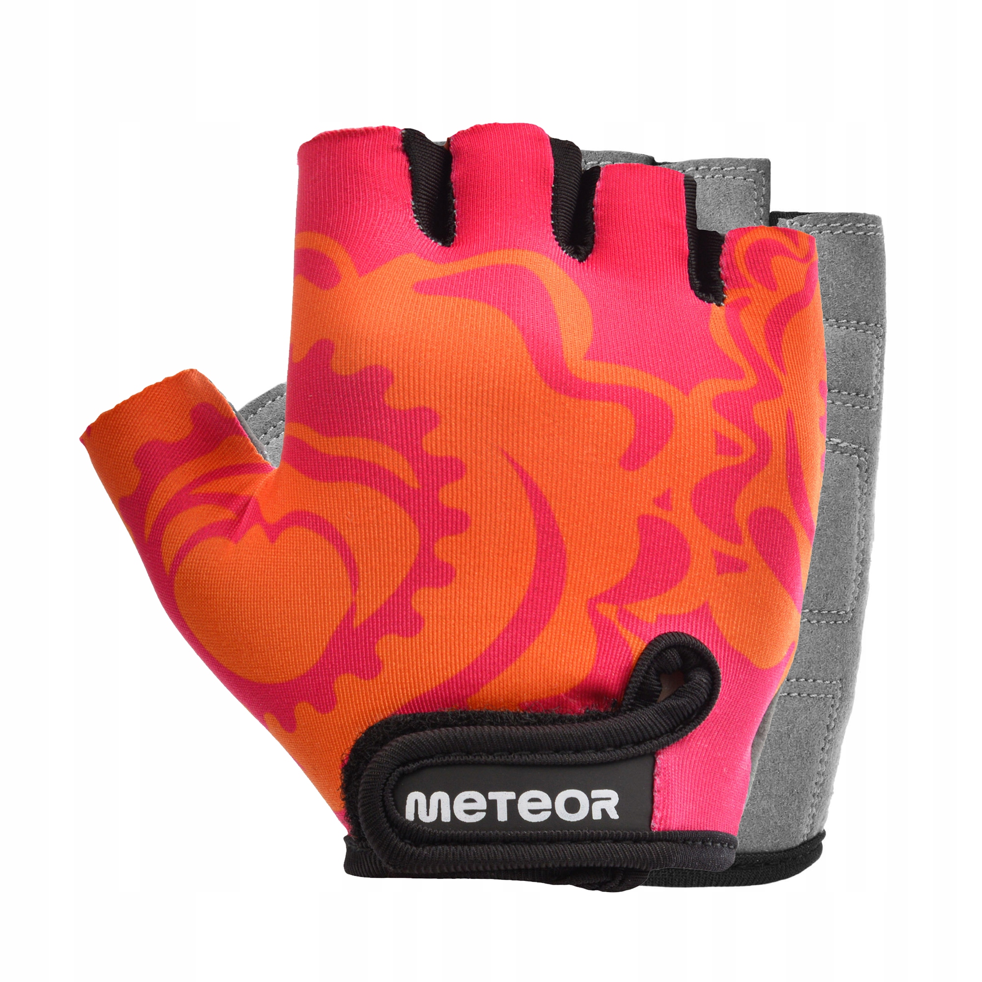 Rękawiczki rowerowe dziecięce rękawice dla dzieci na rower krótkie Meteor M