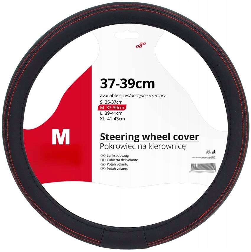 POKROWIEC NA KIEROWNICĘ TEKSTYLNY NAKŁADKA (M) 37-39 skóra skórzany Producent Amio