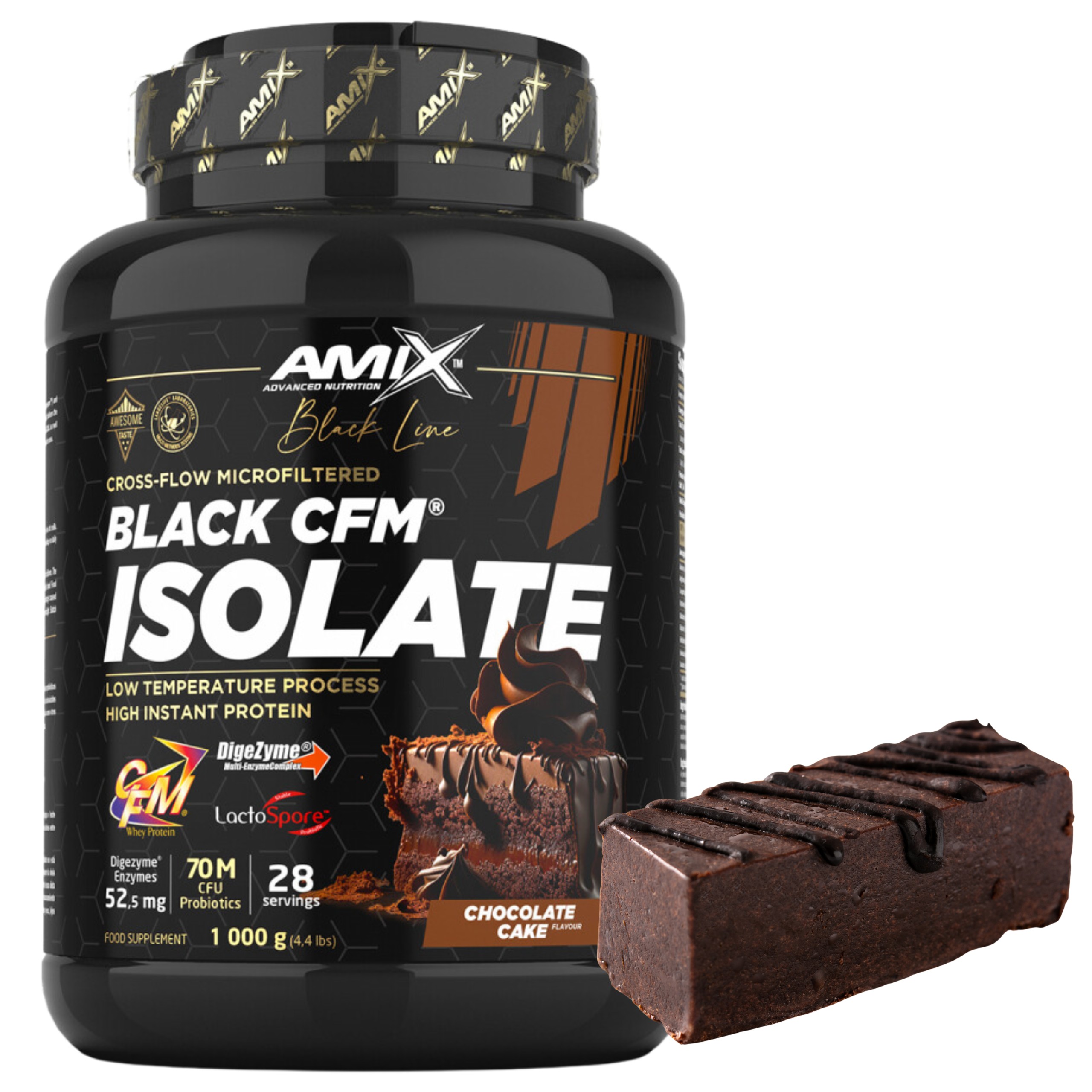 Protein Proteinový izolát Wpi Whey protein isolate Čokoládové sušenky Cfm Amix