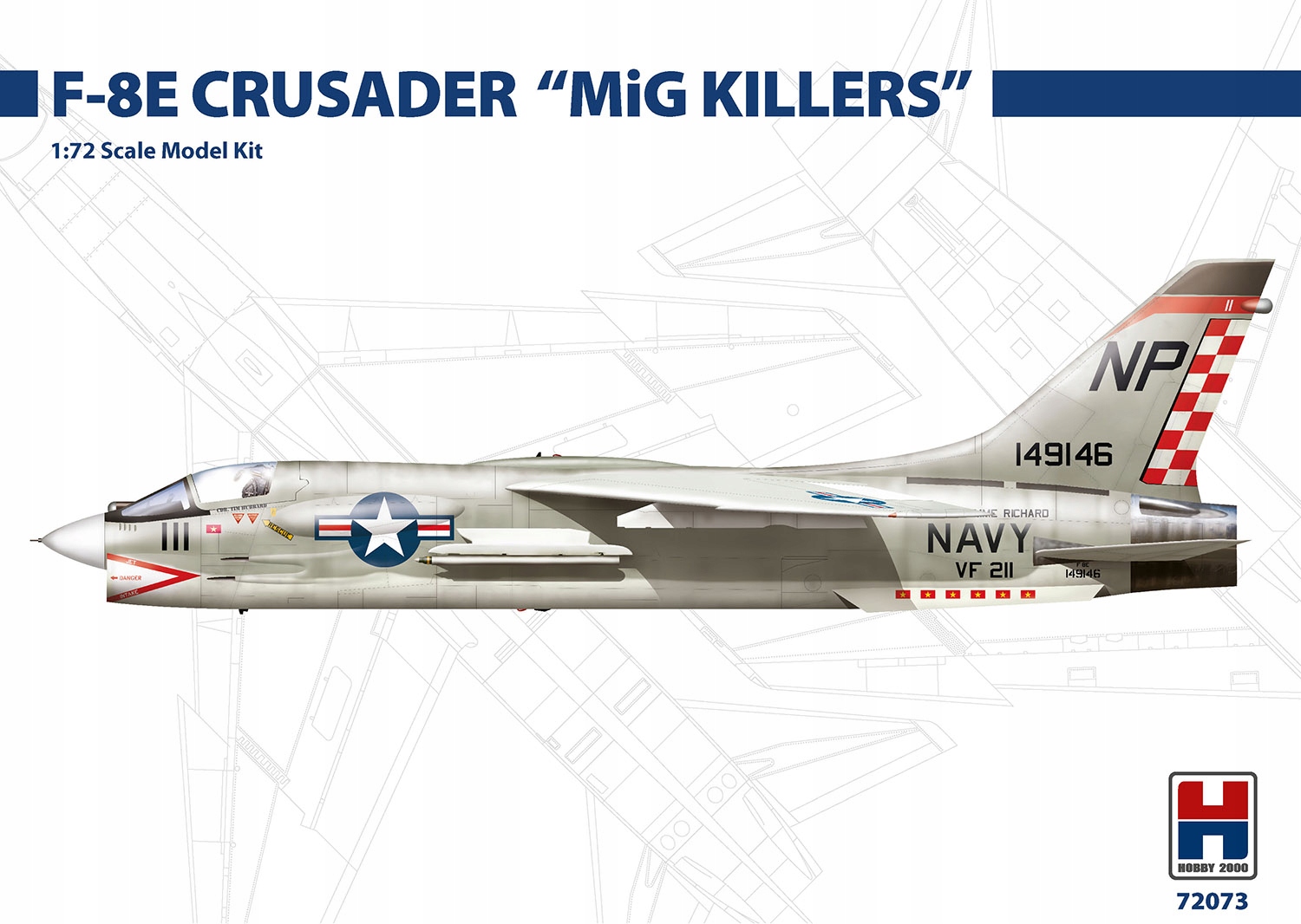 Hobby 2000 72073 1/72 Vought F-8E Crusader MiG Killers