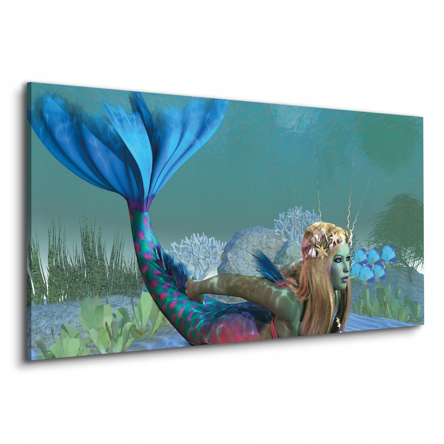 Canvas jako dárek 120x60 Siréna oceán útes