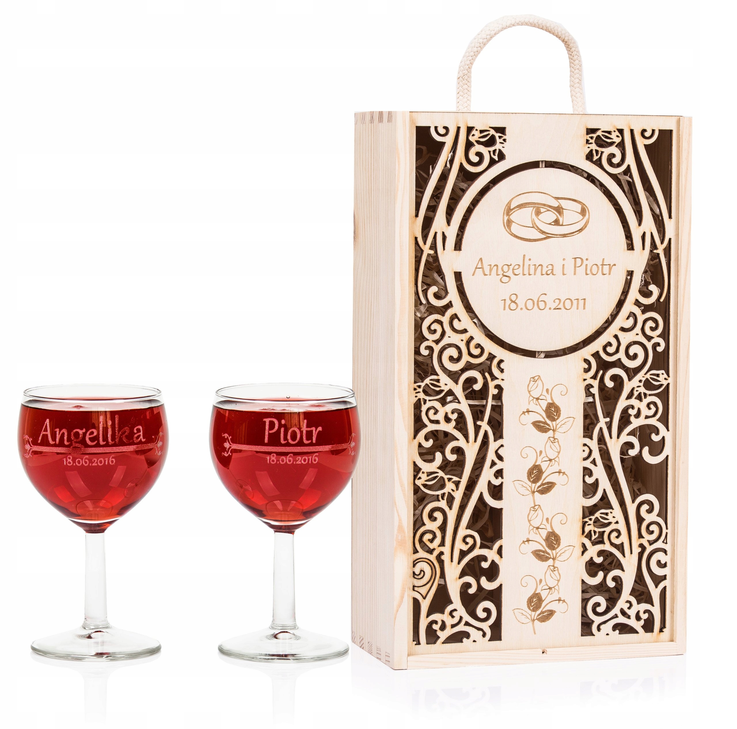 КОРОБКА ВИНА БОКАЛЫ ЮБИЛЕЙ СВАДЬБА ГРАВЕР
