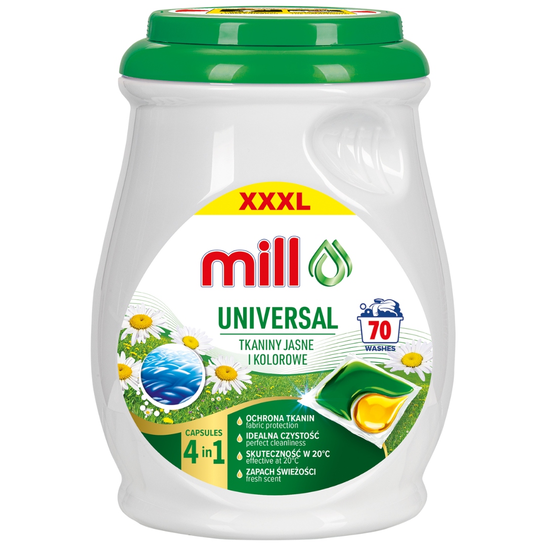 Levně Mill Professional Univerzální Kapsle na praní 70 ks