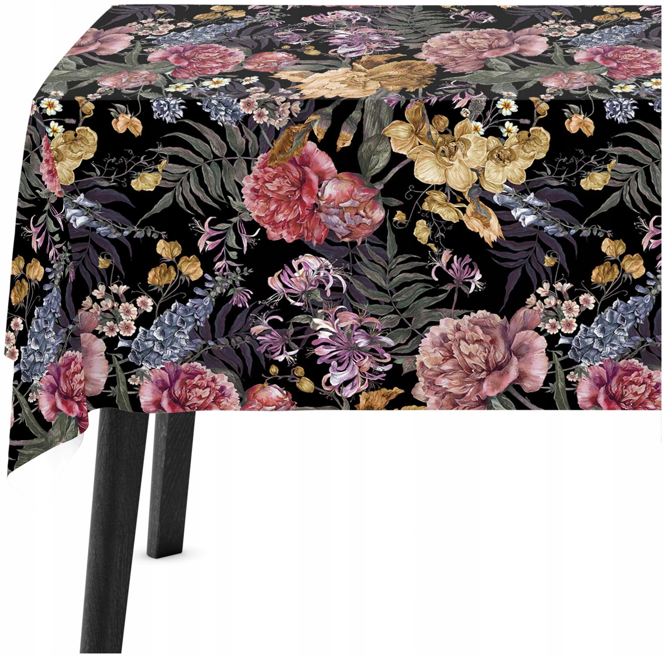 Dekorativní ubrus na stůl 140x200 s květinami 8264