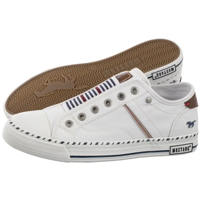 Dámské krátké tenisky Mustang bílé 26M0152002 White