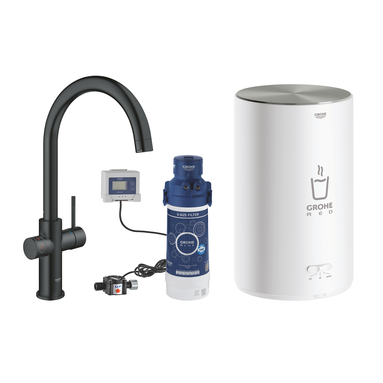 Grohe Red Duo bateria kuchenna 30083KS1 bojler M aksamitna czerń