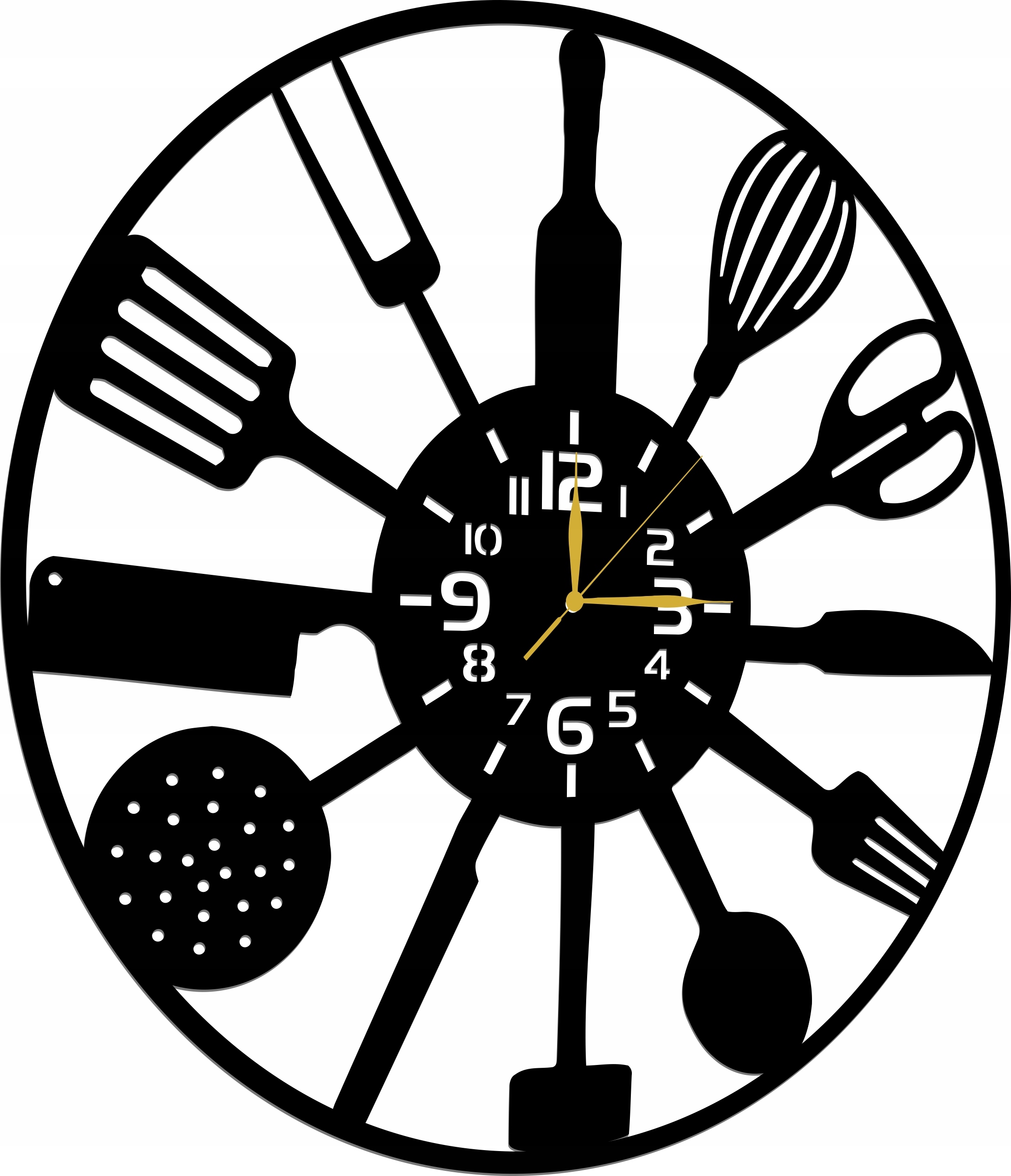 Hodinky Pro Kuchaře Šéfkuchaře Do Kuchyně Restaurace Dárek 70 CM