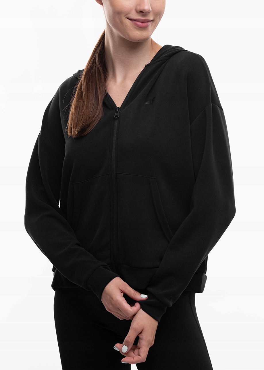 Mikina 4F s kapucí, rozepínací, sportovní, tréninková, vel L