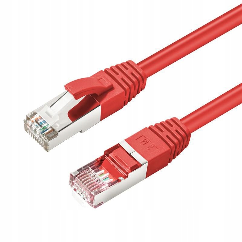 MicroConnect S/ftp CAT6 15 m červený Lszh