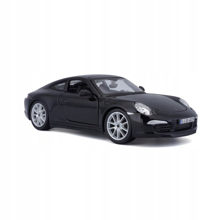 Porsche 911 Carrera S 1:24 model Bburago 18-21065 Kolor dominujący czerń