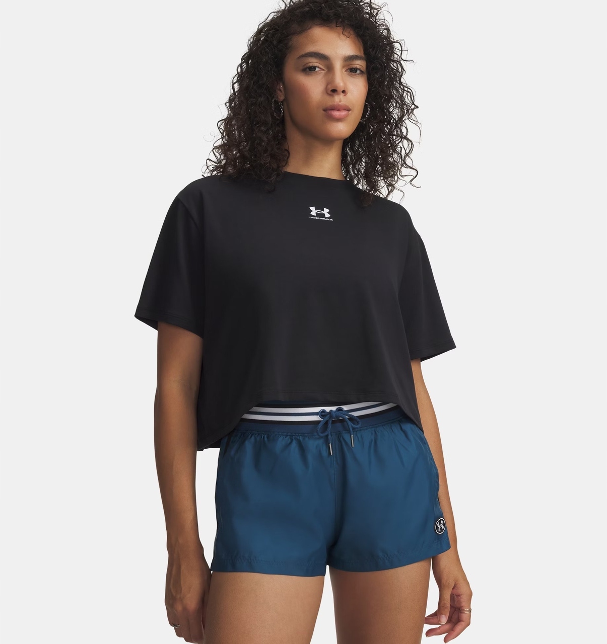 Under Armour Dámské tričko Rival Boxy Solid Black L