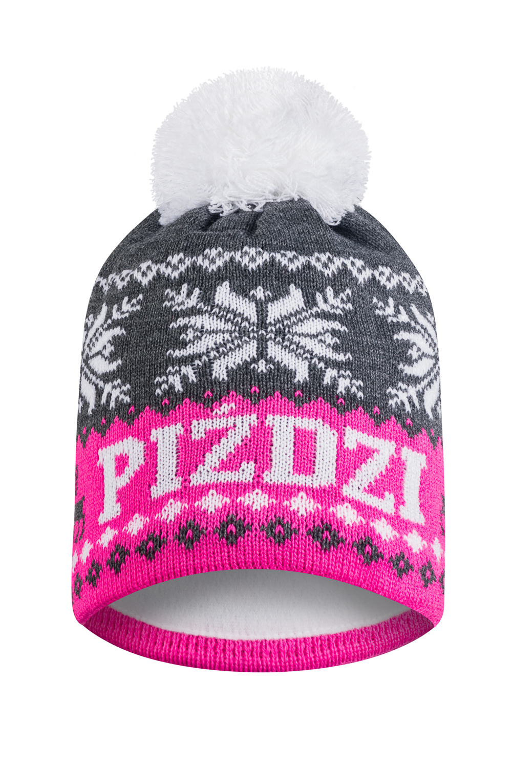 

Czapka Zimowa z polarem Piździ pompon ciepła