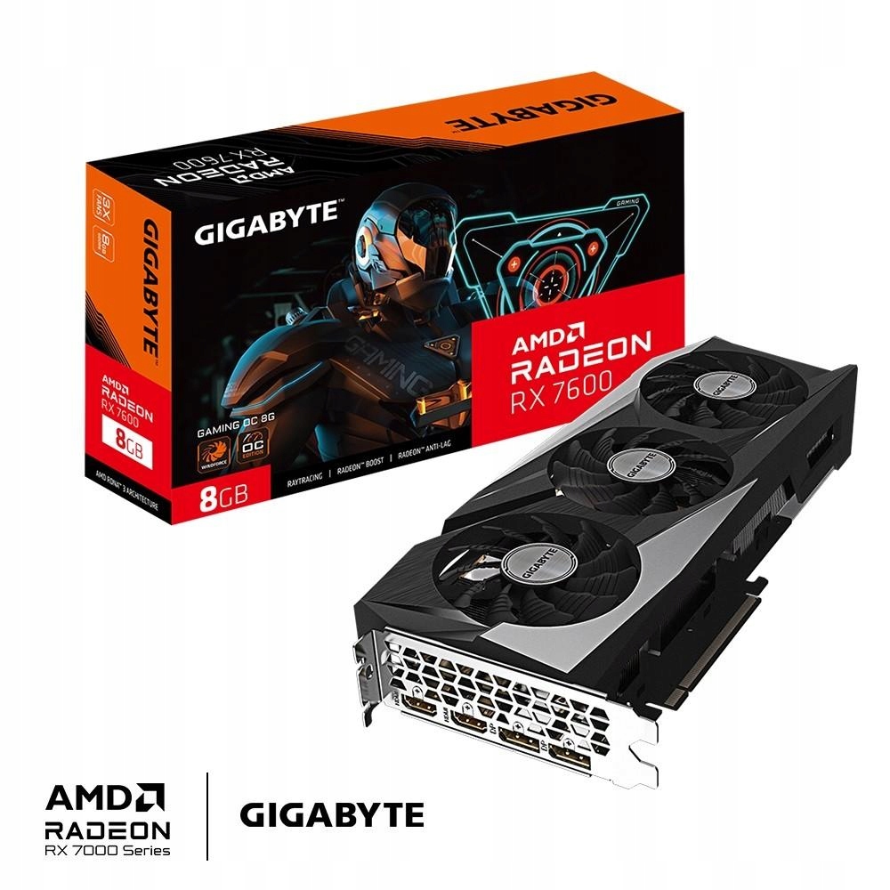 Karta graficzna Radeon Rx 7600 Gaming Oc 8G GDDR6 128bit 2DP/2HDMI