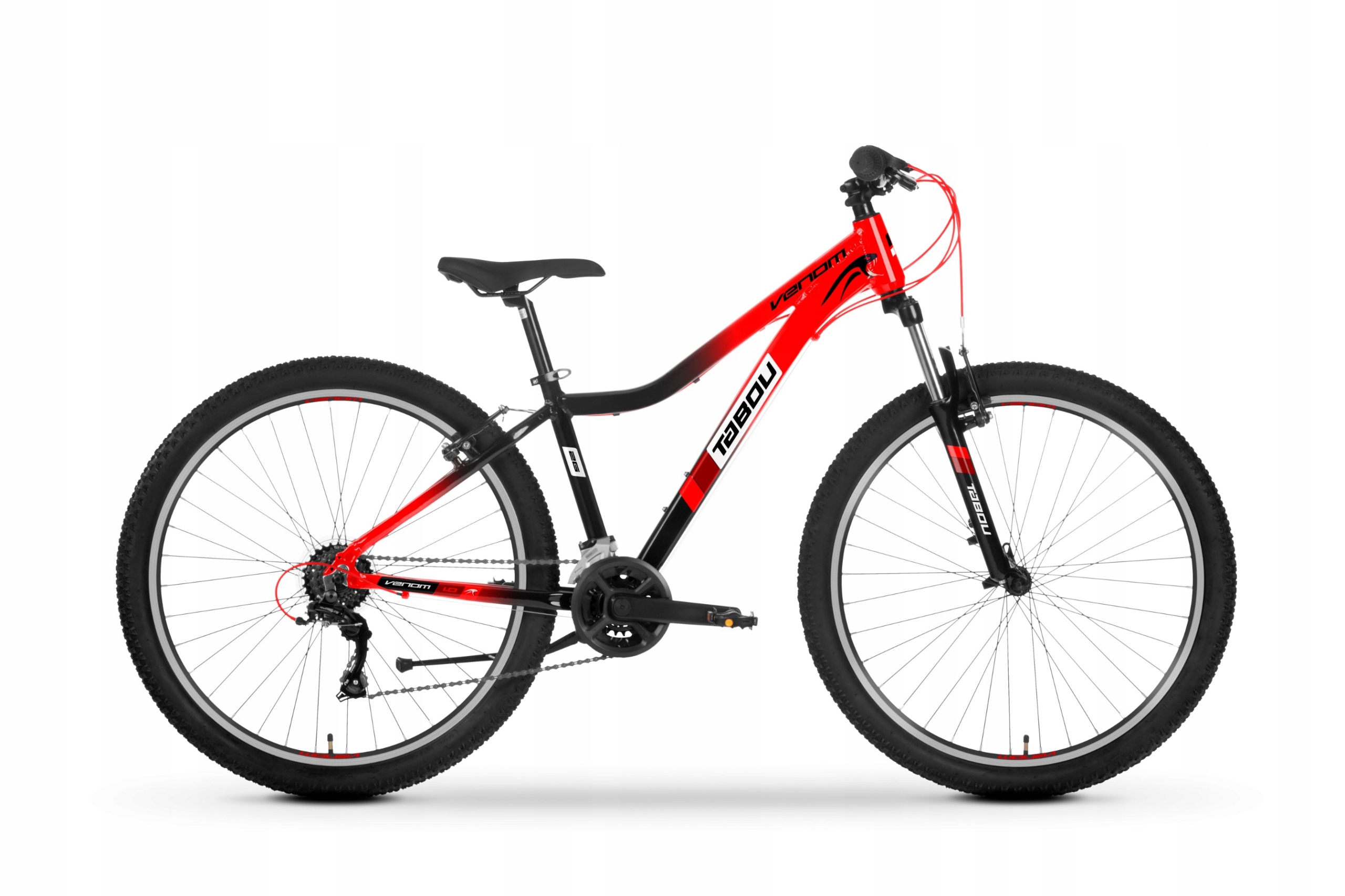 Rower Mtb Górski Tabou Venom 1.0 koła 27,5" Rama 15" czerowno-czarny 2025
