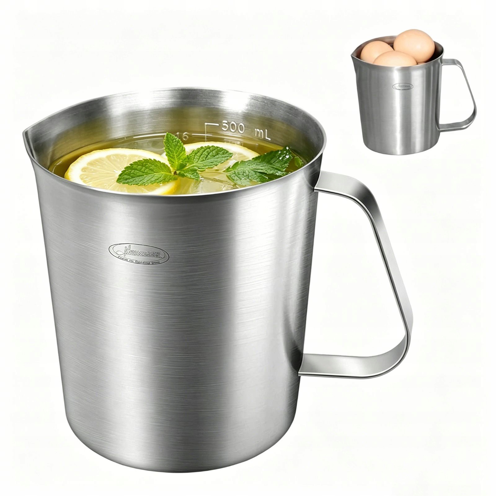 Kuchyňský ODměrný Hrnek Nerezová Ocel 1000 ML