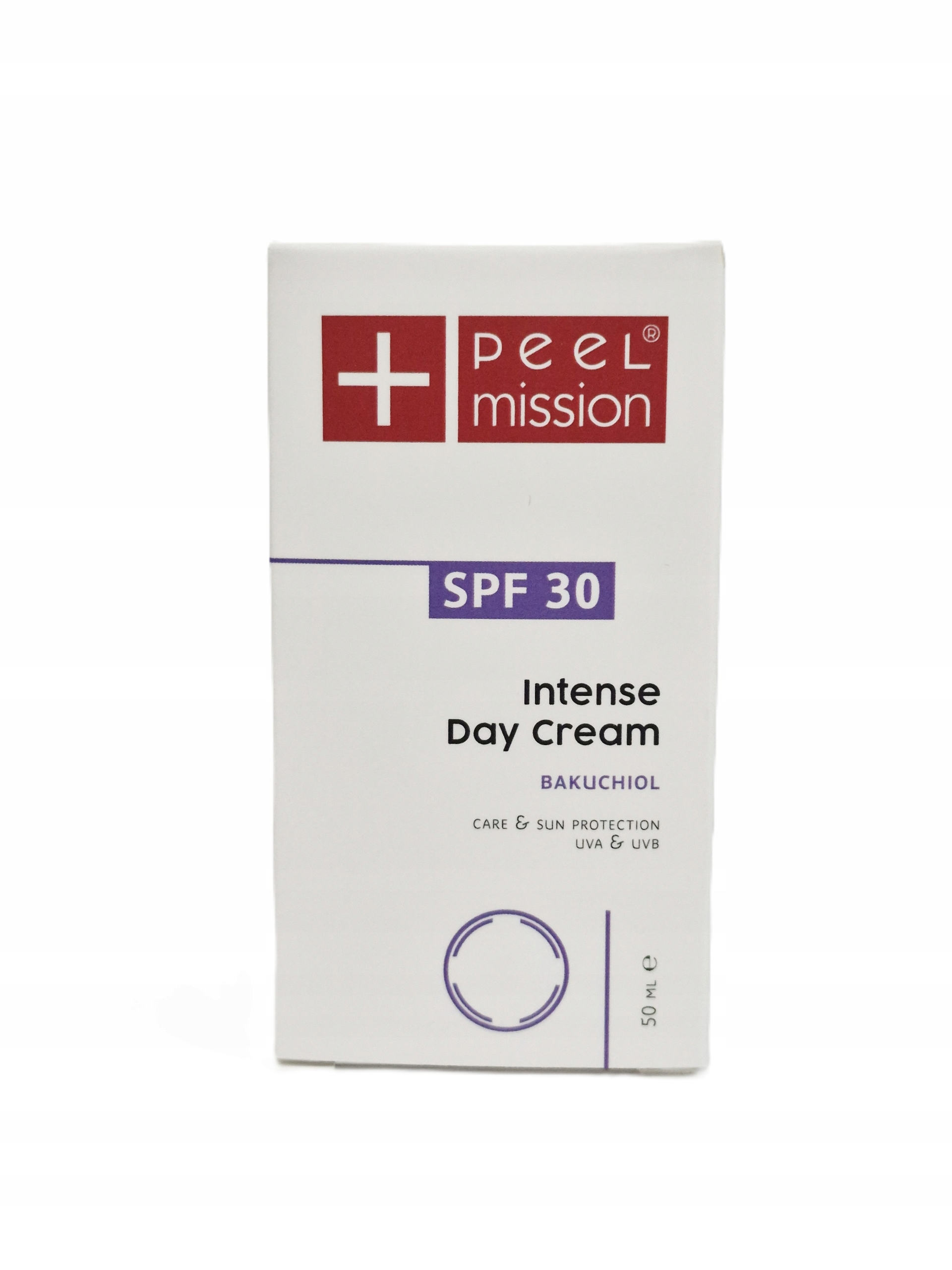 Peel Mission Intense Day Cream SPF30+ Bakuchiol s růžovkou 50 ml