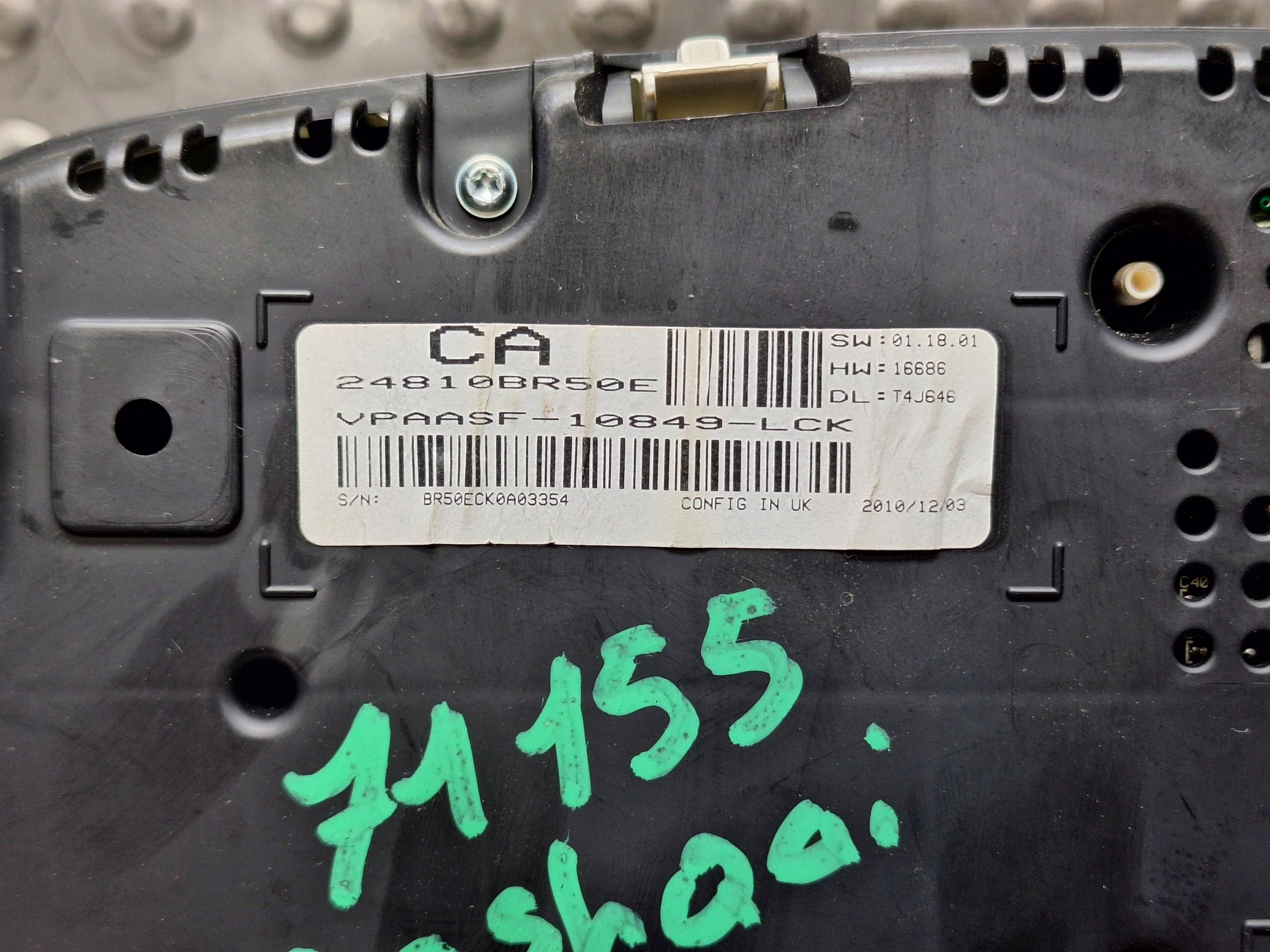 dials clock NISSAN QASHQAI and DCi 24810BR52E