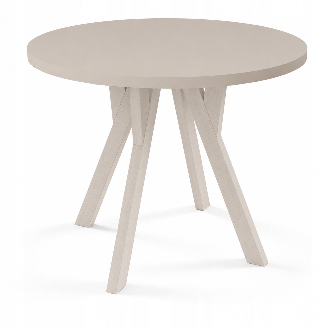 Stół okrągły rozkładany Orio Loft 80/160 cm kaszmir premium
