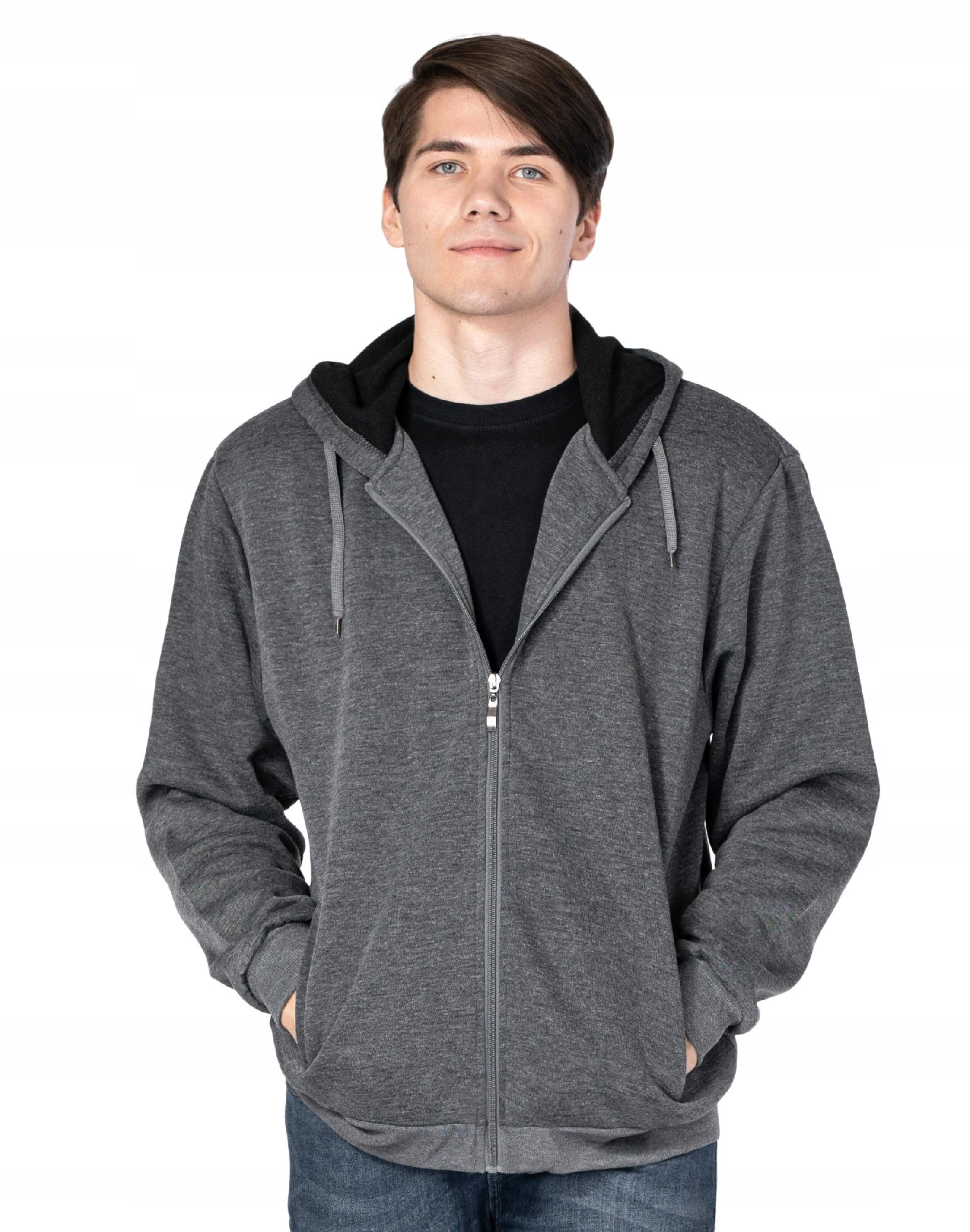 

Ciepła Bluza Męska Rozsuwana z Kapturem 2678-1 XL