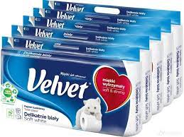

Papier toaletowy Velvet biały 3 warstwowy 40 szt.