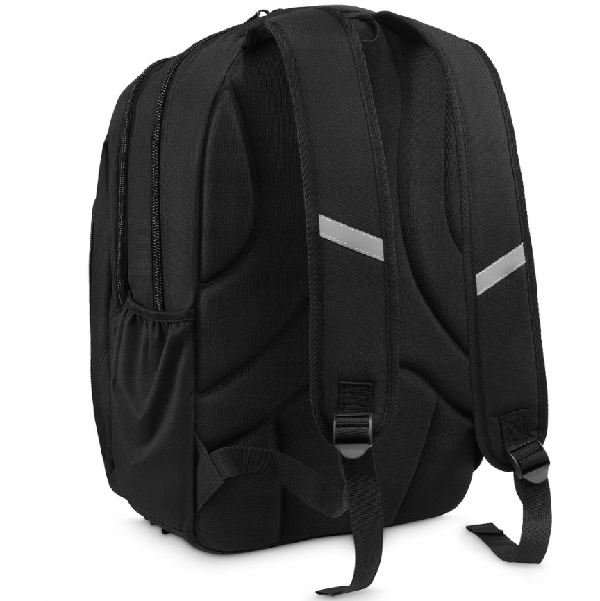 Duży Plecak Męski Czarny Sportowy Szkolny Miejsce na Laptopa 17" + GRATIS EAN (GTIN) 5903689738712